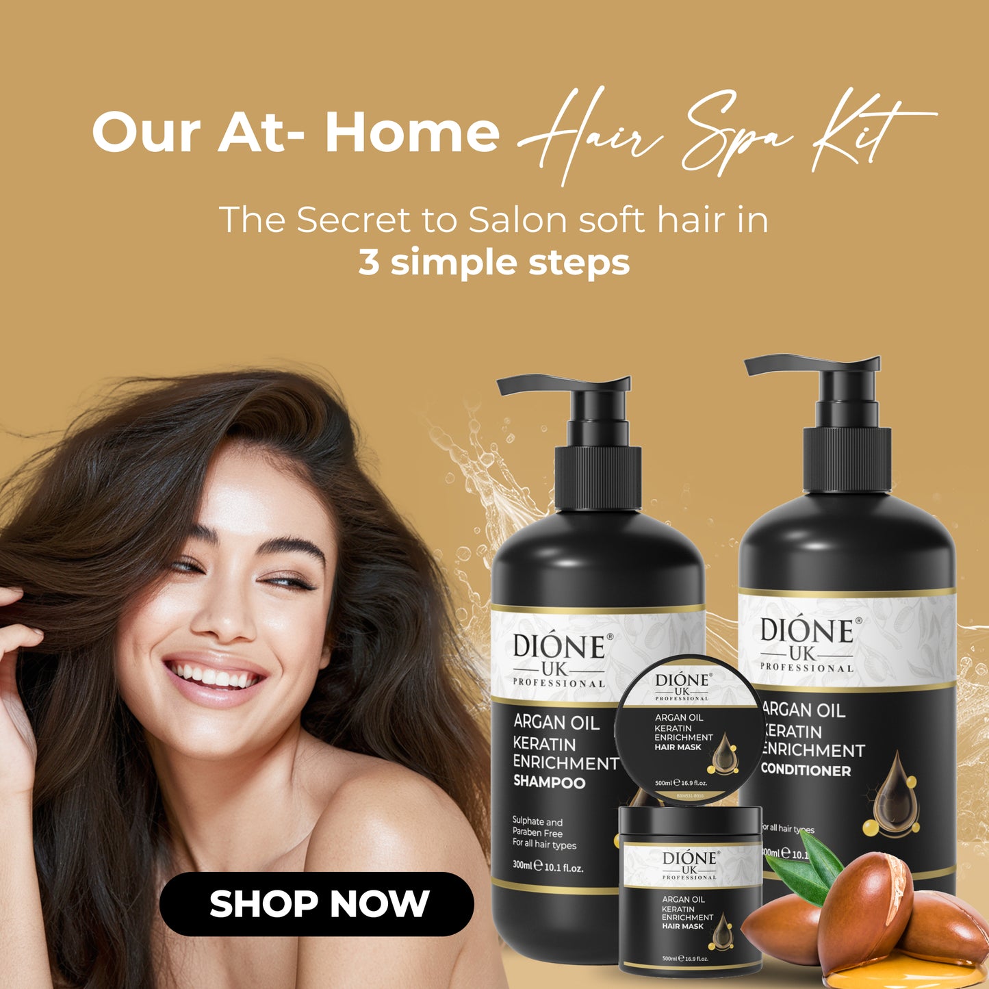Shampoo (300ml) Conditioner (300ml) mask (500ml)