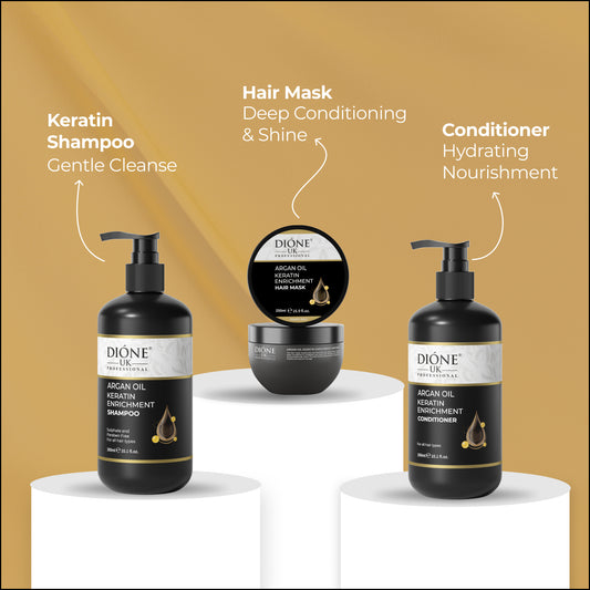 Shampoo (300ml) Conditioner (300ml) mask (250ml)