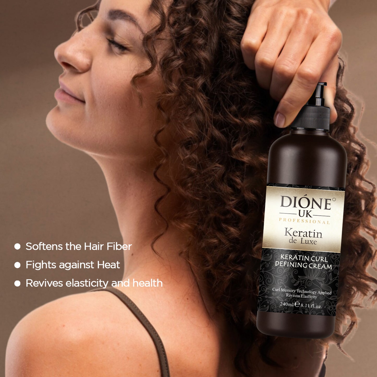 Dione UK Keratin De Luxe Curl Cream (240 ml)