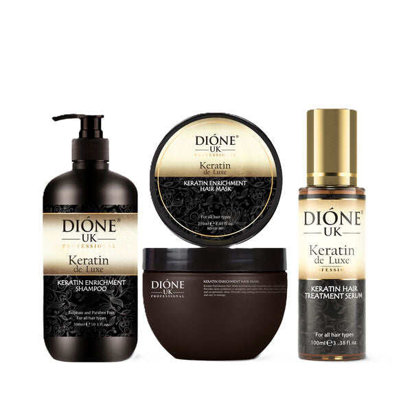 Shampoo (300ml) Serum (100ml) Mask (250ml)