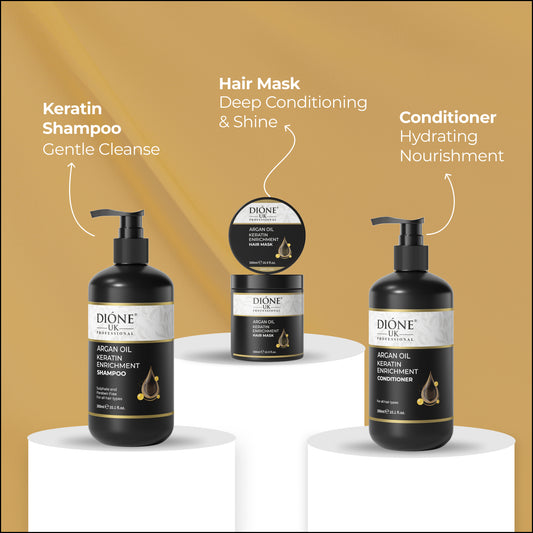 Shampoo (300ml) Conditioner (300ml) mask (500ml)