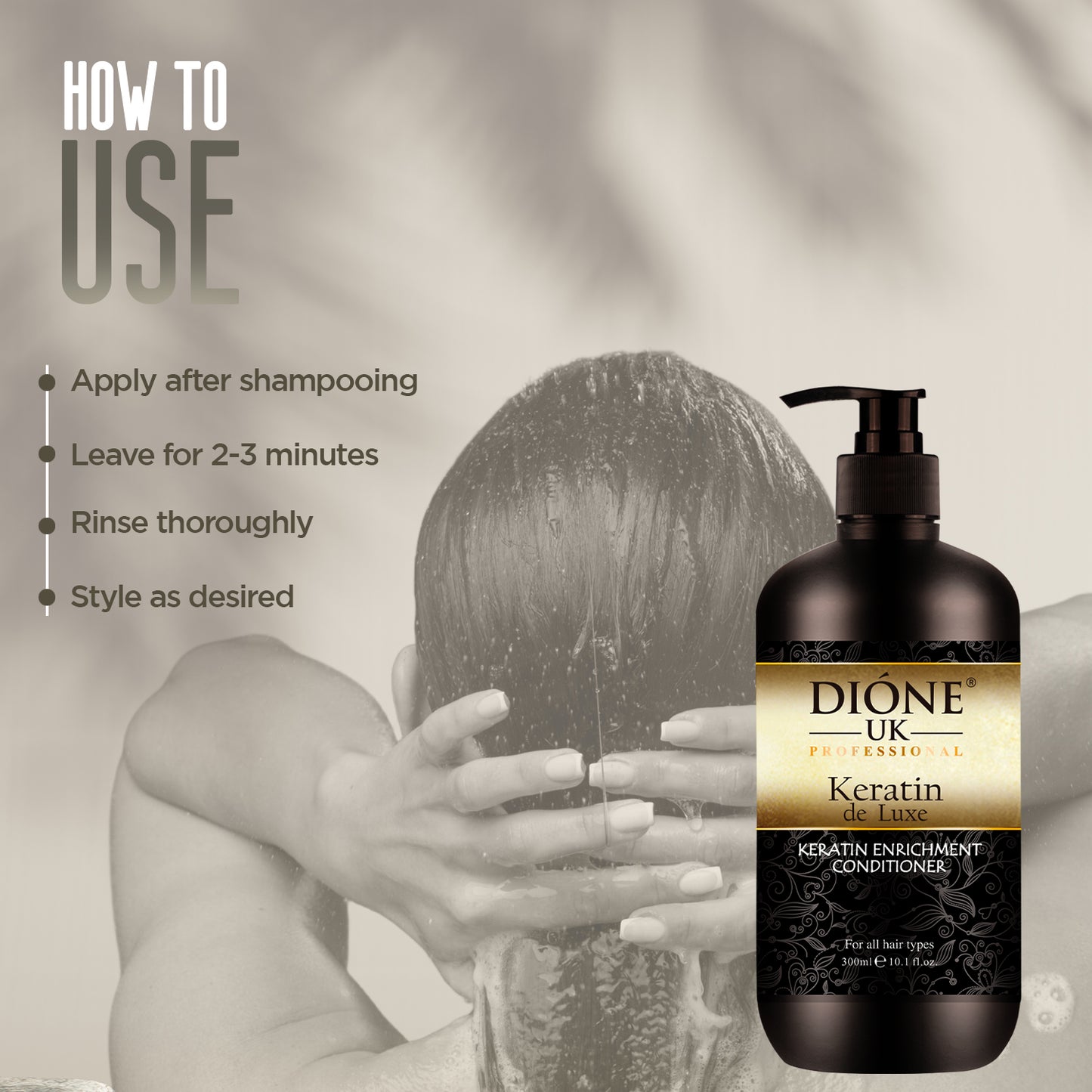 Dione UK Keratin De Luxe Conditioner (300ml)