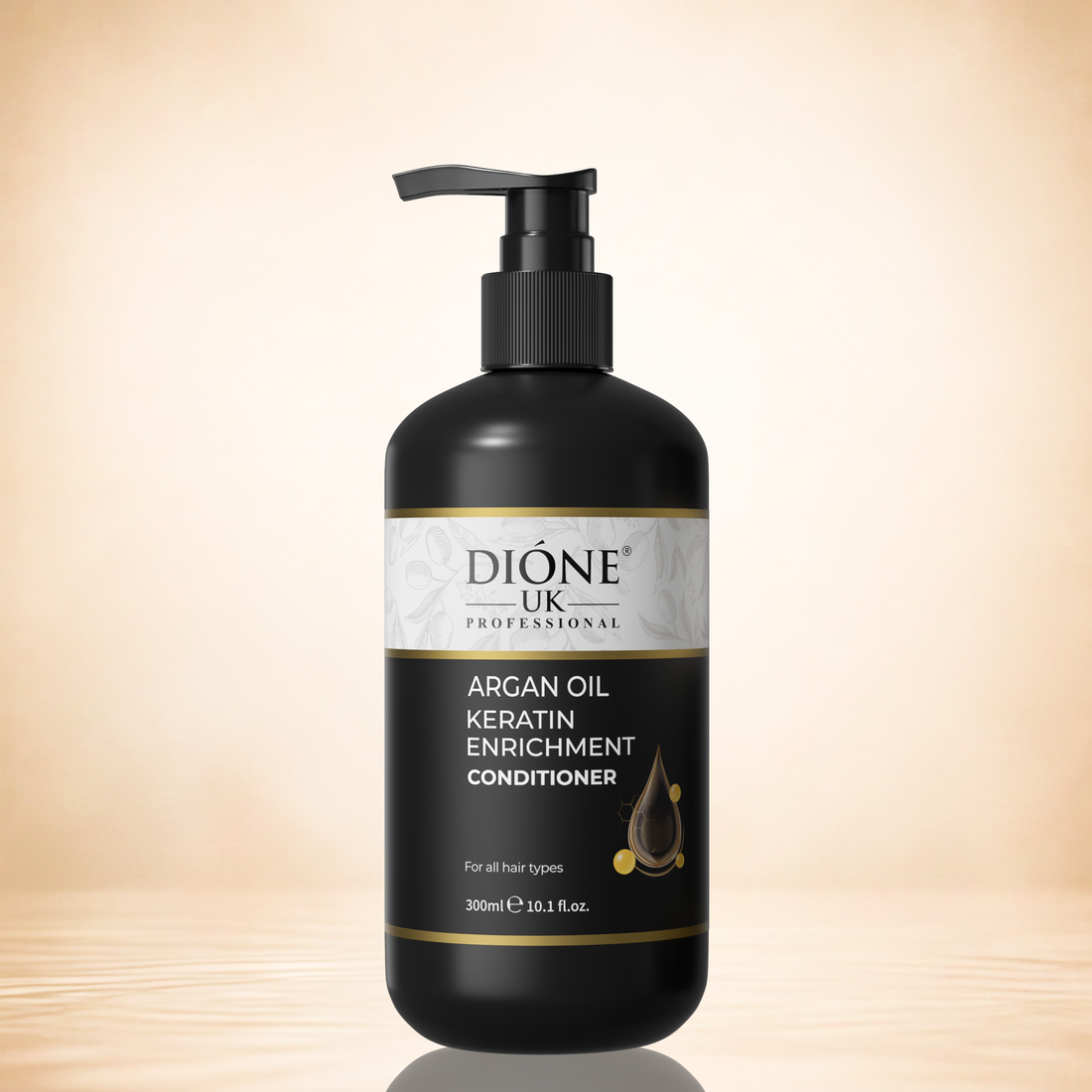Dione UK Keratin De Luxe Conditioner — Detangles, Softens & Controls Frizz (300 ml)