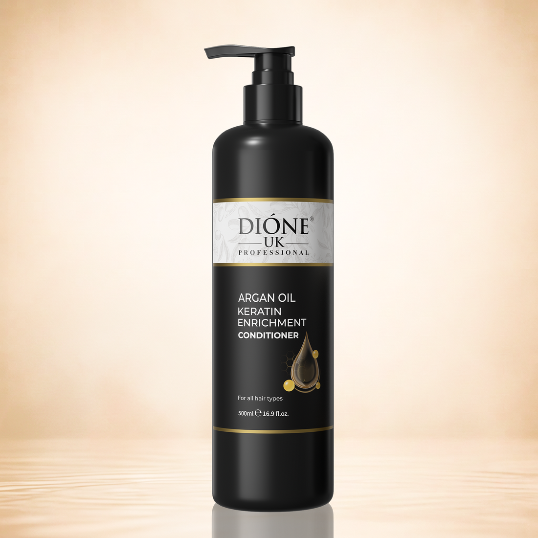 Dione UK Keratin De Luxe Conditioner — Detangles, Softens & Controls Frizz (500 ml)