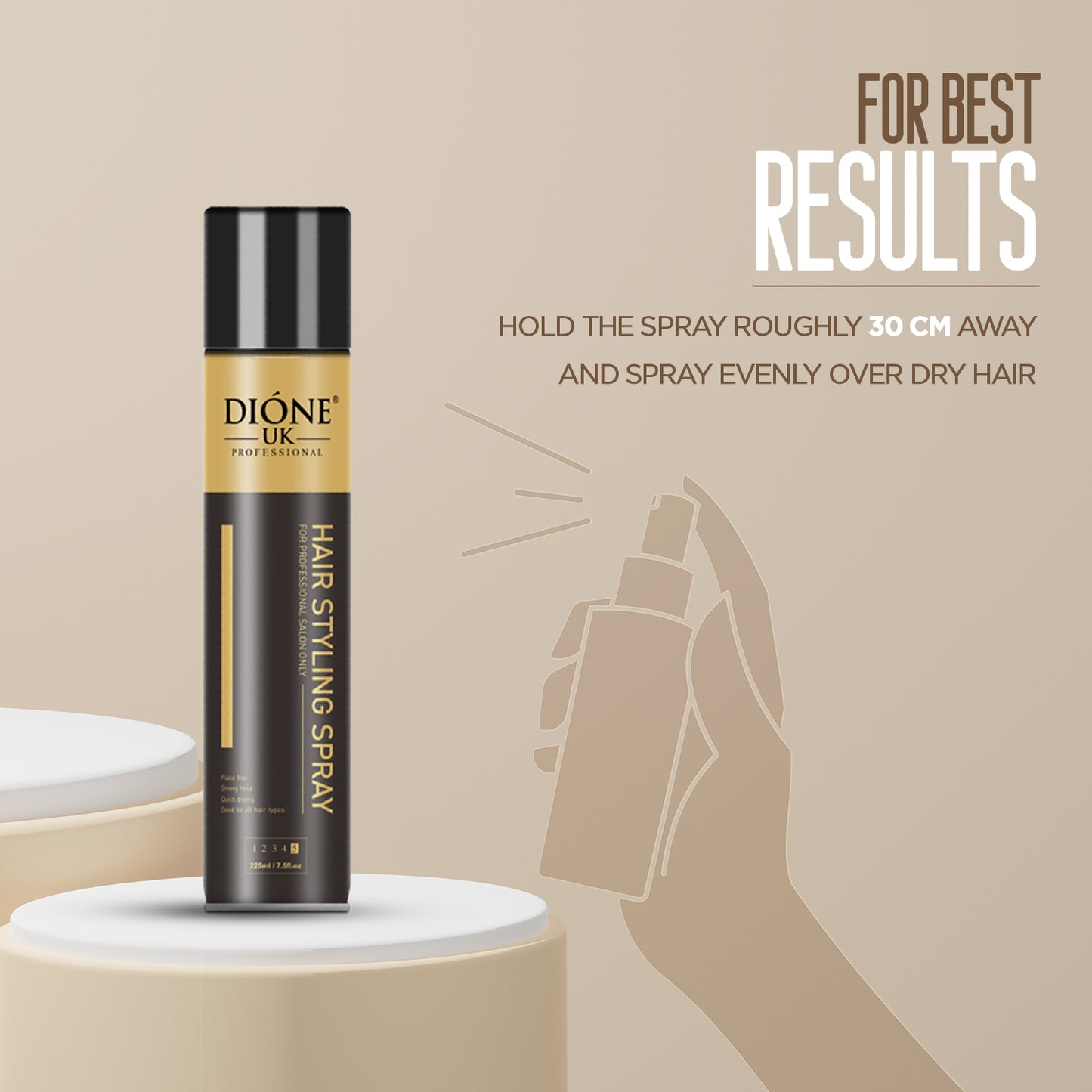 Dione UK Hair Styling Spray (225ml)
