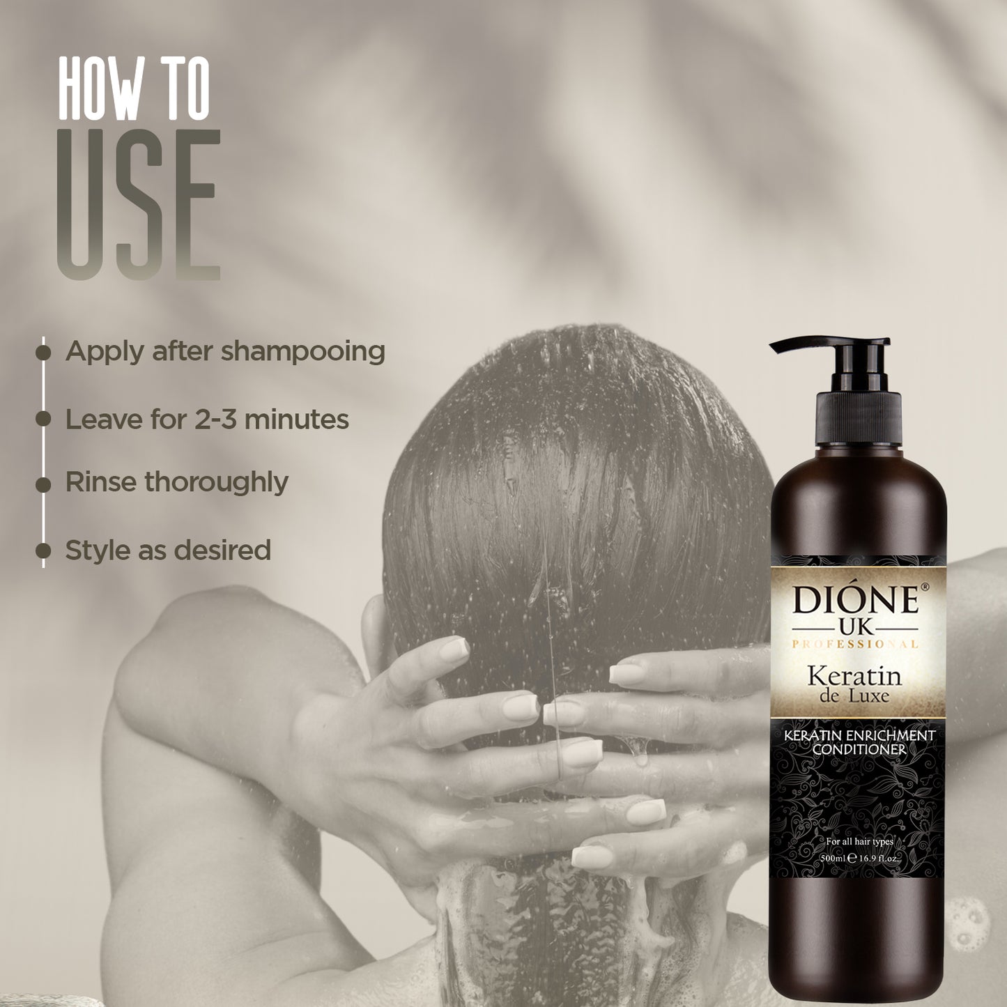 Dione UK Keratin De Luxe Conditioner (500ml)