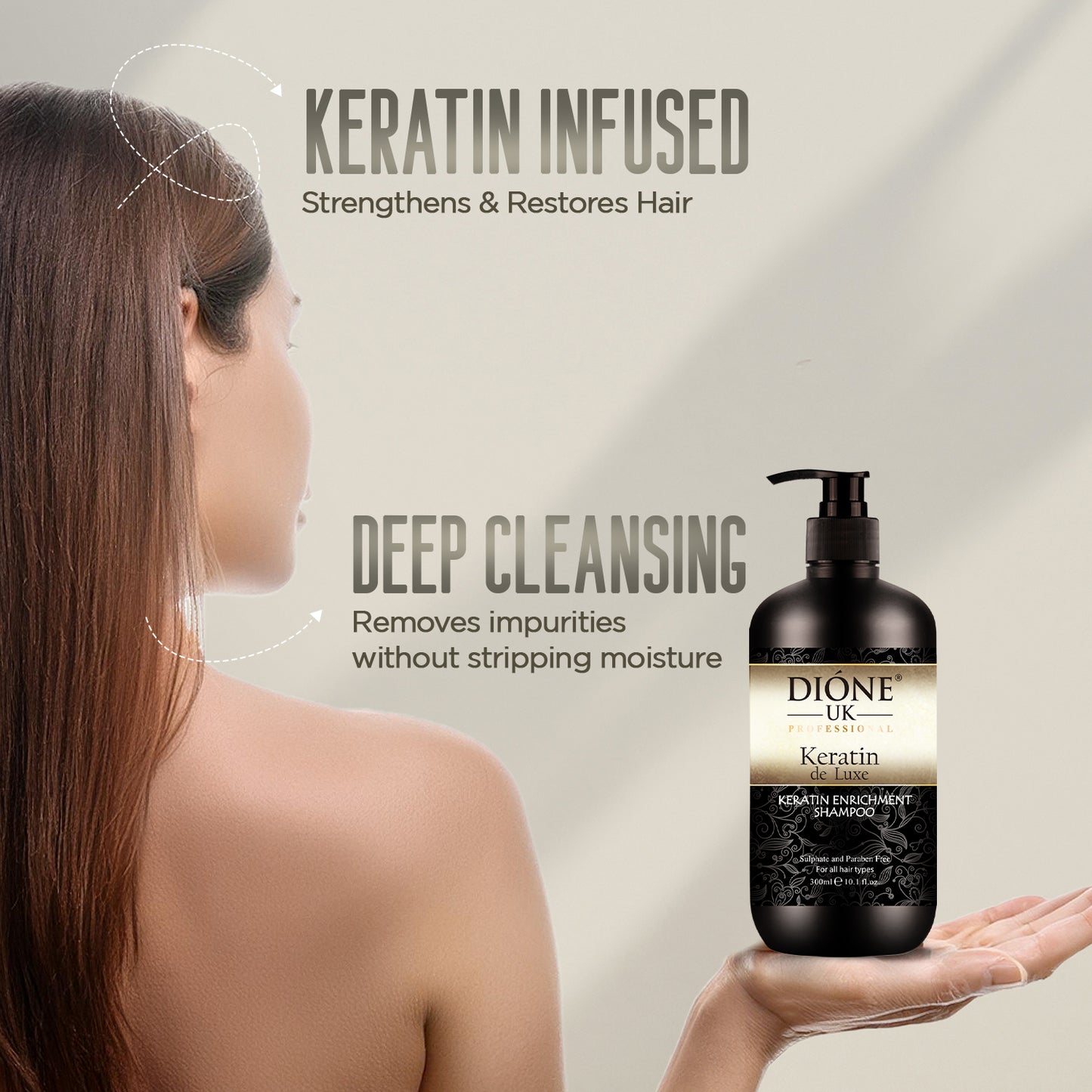 Dione UK Keratin De Luxe Shampoo (300ml)