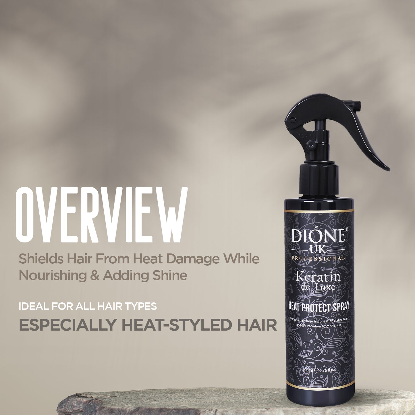 Dione UK Keratin de Luxe Heat Protect Spray (200ml)