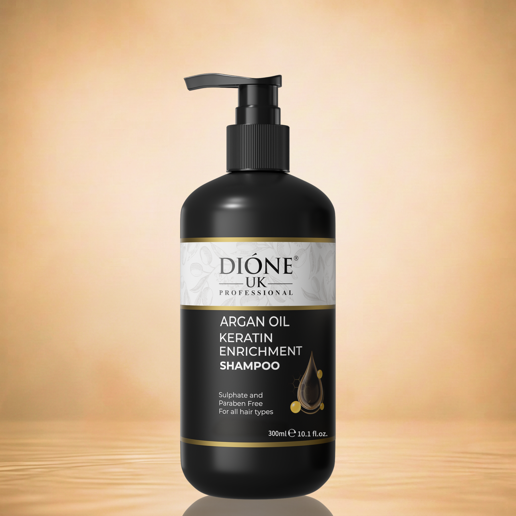 Dione UK Argan Oil Keratin Enrichment Shampoo (300ml)
