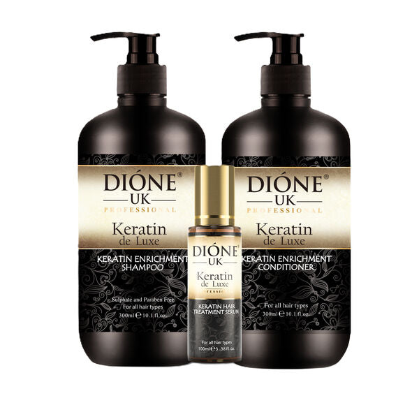 Shampoo (300ml) Conditioner (300ml) Serum (100ml)