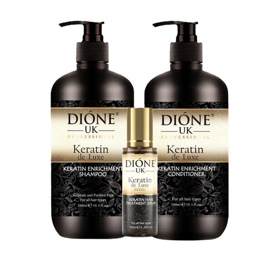 Shampoo (300ml) Conditioner (300ml) Serum (100ml)