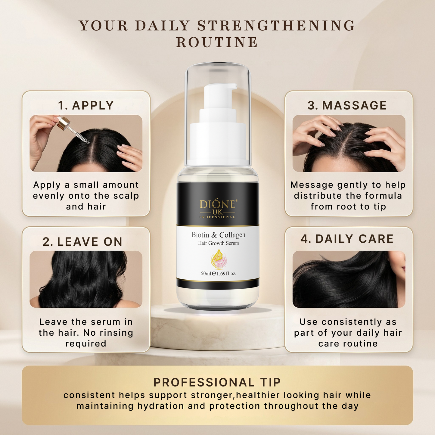 Dione UK Biotin Hair Growth Serum (50ml)