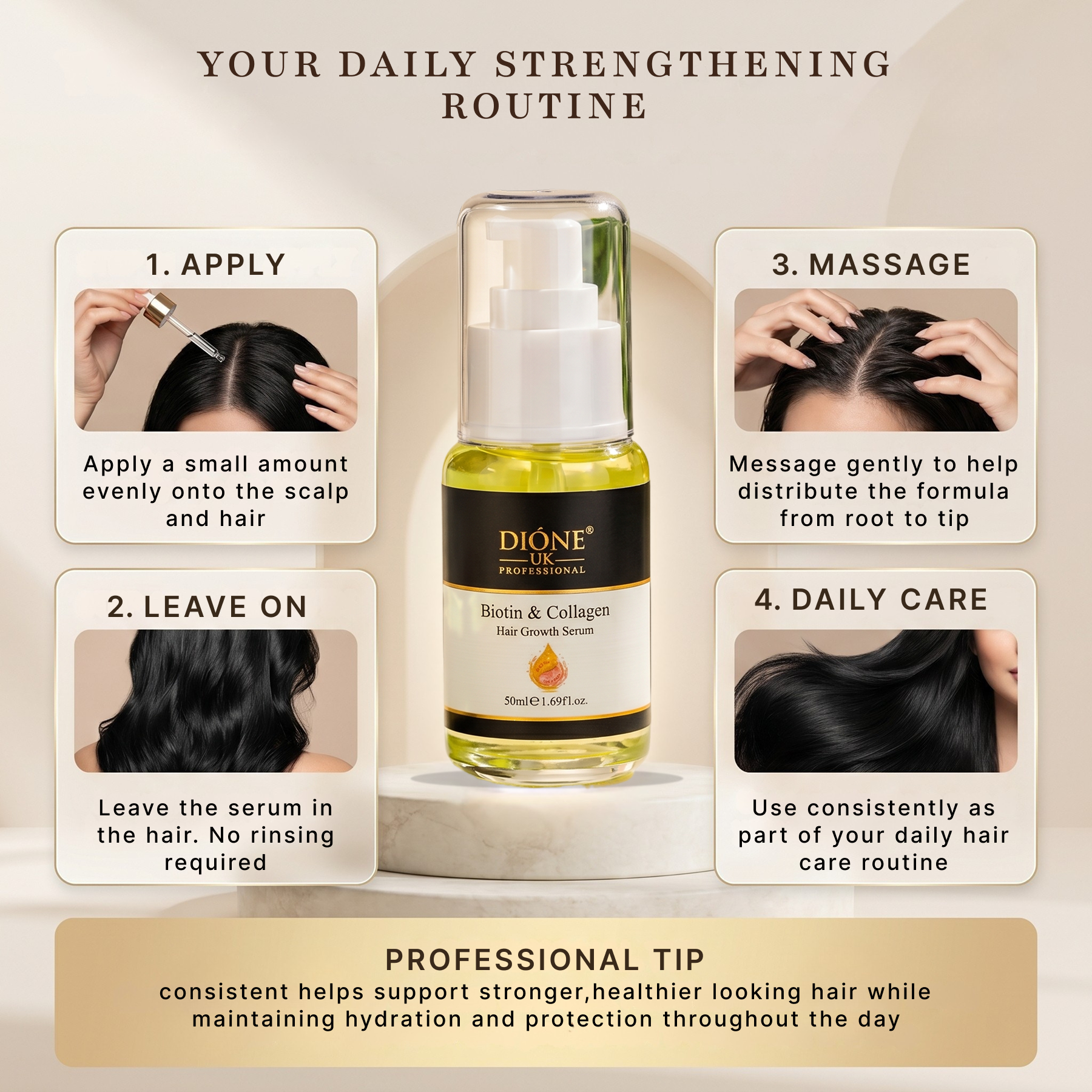 Dione UK Biotin Hair Growth Serum (50ml)
