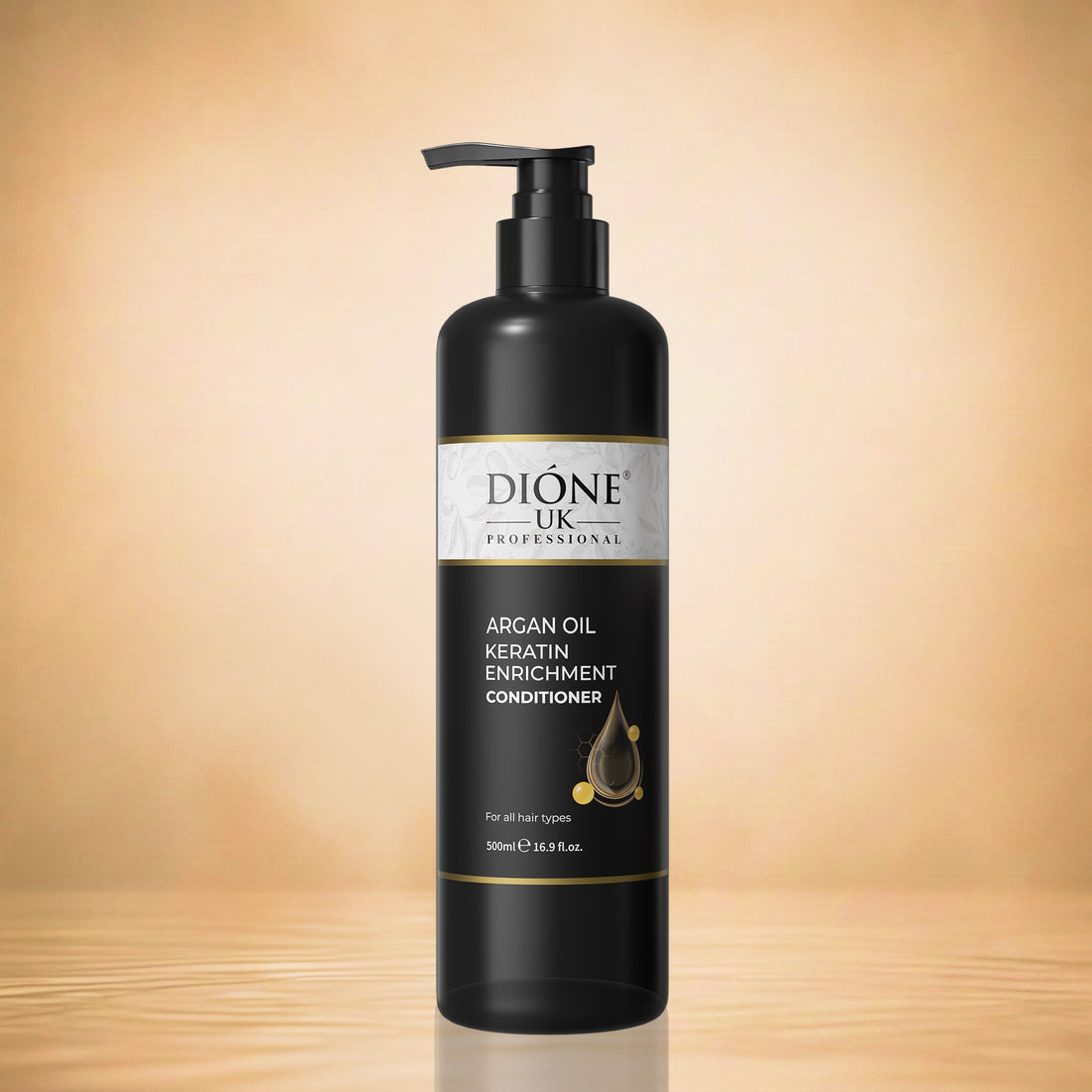 Dione UK Keratin De Luxe Conditioner — Detangles, Softens & Controls Frizz (500 ml)